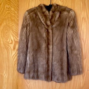 Vintage Autumn Haze Mink Jacket. Size 8